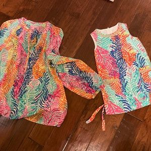 Mommy and me matching Lilly Pulitzer set - size 4 shift and medium Elsa top